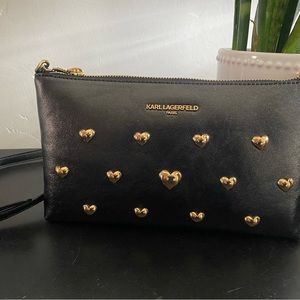NWT Karl Lagerfeld Paris Black heart bag